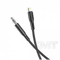 Кабель Aux Hoco UPA18 Lightning digital audio conversion cable for Lightning — Black