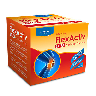 Activlab FlexActiv Extra Колаген 10000 мг, вітамін С 100 мг, 30 саше смак смородини та журавлини