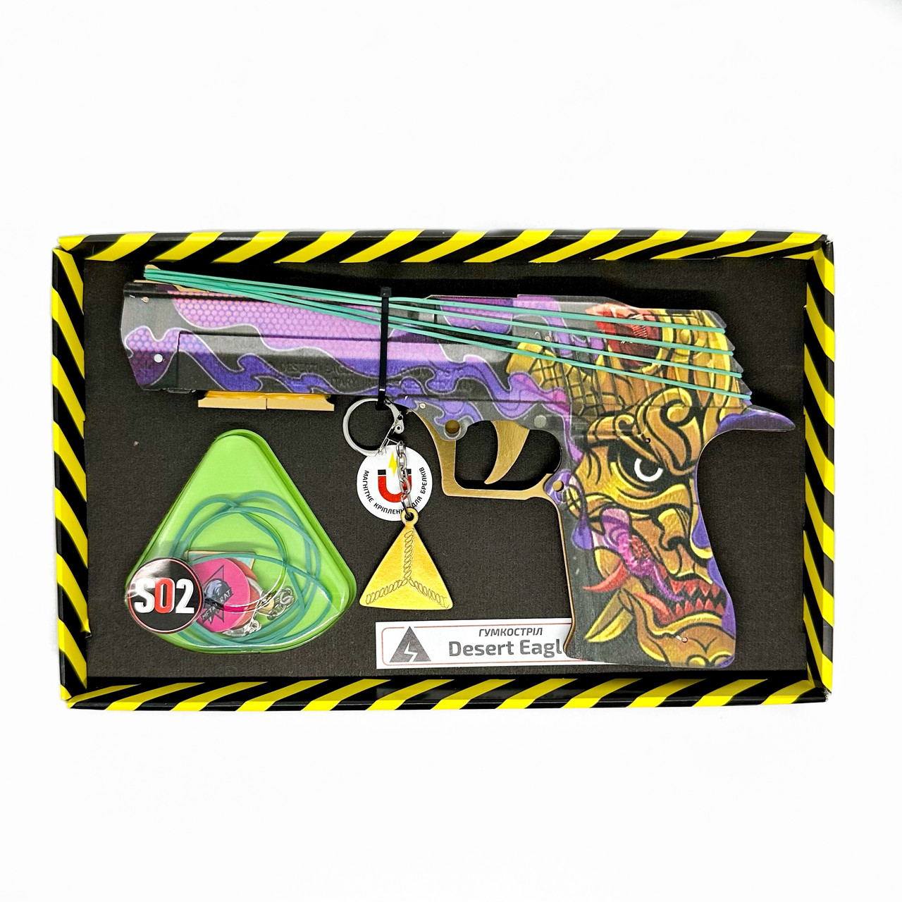 Гумкостріл "DESERT EAGLE OROCHI" із STANDOFF 2, дерев'яний іграшковий пістолет, фото 1