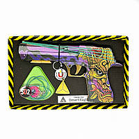 Гумкостріл "DESERT EAGLE OROCHI" із STANDOFF 2, дерев'яний іграшковий пістолет