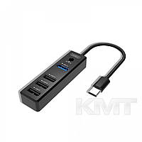 Earldom ET-HUB08 USB 4 in 1 Hub Type C