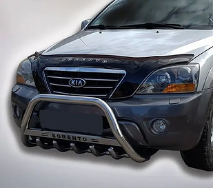 Кенгурятник WT004 (нерж) Kia Sorento 2002-2009
