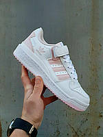Adidas Forum White Pink Purple кроссовки и кеды высокое качество Размер 39