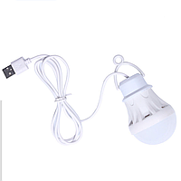 Портативная светодиодная USB LED лампочка от павербанка ( 3W). White