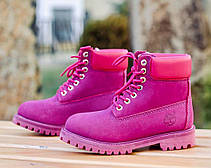 Жіночі черевики Timberland Classic Boots Rose Fuchsia (з хутром) ALL03967, фото 2