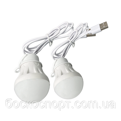 Світлодіодний портативний ліхтар кемпінговий світильник, USB LED лампочка. 3 в