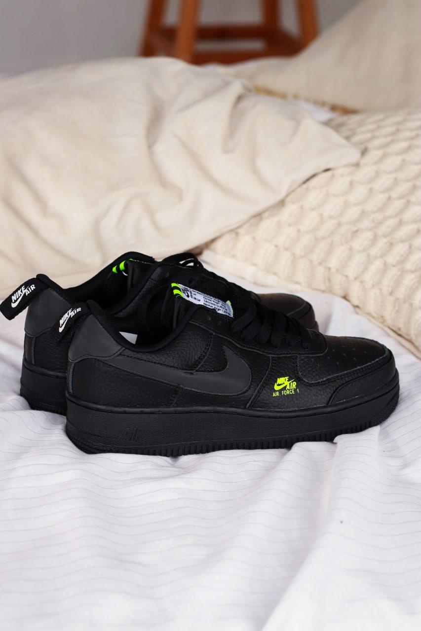 Air force 1 black cheap green