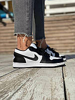 Nike Air Jordan Retro 1 Low Black White кроссовки и кеды высокое качество Размер 36