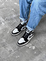 Nike Air Jordan 1 Retro Black White Brown кроссовки и кеды высокое качество