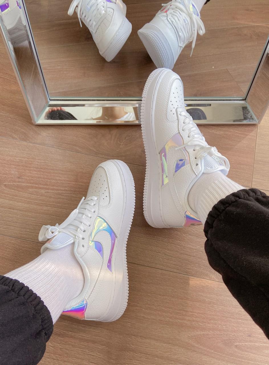 Nike air force 1 low white silver sale