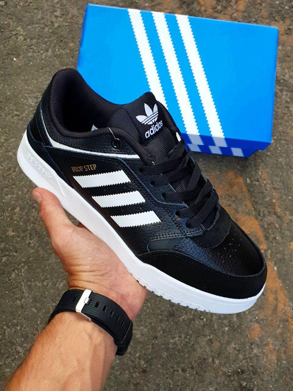 Adidas Drop Step White Black кроссовки и кеды высокое качество Размер 41 - фото 1 - id-p1747302210