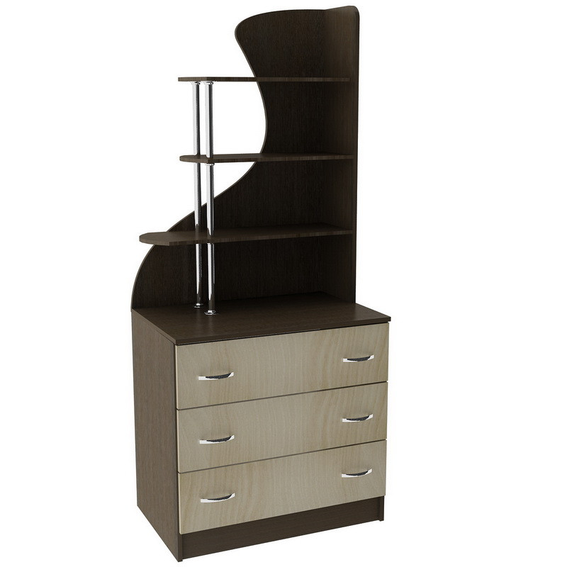 Комод с Надстройкой Тиса Мебель К-83 Венге/Дуб Молочный — Купить ...