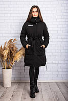 Зимова жіноча куртка довга Yimosis чорна