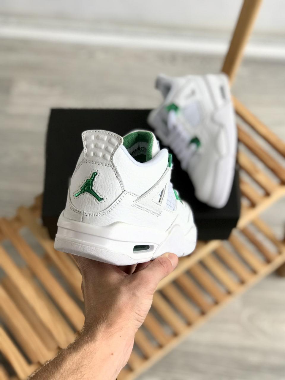 Jordan white and green sale