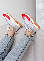 Versace Cross Chainer White Red Grey Brown кроссовки и кеды высокое качество Размер 36