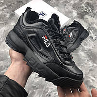 Fila Disruptor 2 Fur Black 1 кроссовки и кеды высокое качество Размер 36