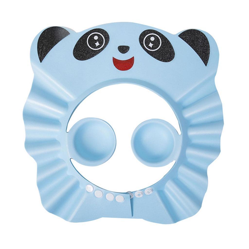 Козирок на голову шапочка для купання Панда козирок для купання блакитний