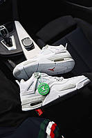 Nike Air Jordan Retro 4 White Oreo кроссовки и кеды высокое качество Размер 45
