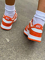 Nike SB Dunk Low Orange White кроссовки и кеды высокое качество Размер 36