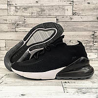 Nike Air Max 270 Flyknit Black White кроссовки и кеды высокое качество Размер 36