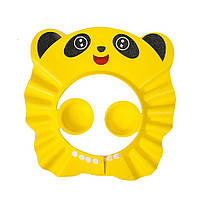 Козырек на голову шапочка для купания Панда козырек для купания желтый