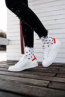 Adidas Stan Smith White Red кроссовки и кеды высокое качество Размер 36
