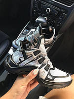 Louis Vuitton Sneakers Silver Black кроссовки и кеды высокое качество Размер 43
