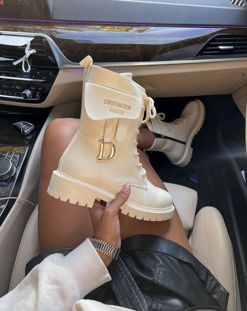 Dior Boots Beige кроссовки и кеды высокое качество Размер 39 - фото 3 - id-p1747304293