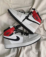 Nike Air Jordan 1 Retro High Light Smoke Grey 2 кроссовки и кеды высокое качество Размер 36