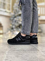 New Balance 574 Black 1 кроссовки и кеды высокое качество Размер 36