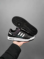 Adidas Forum Low Black White v2 кроссовки и кеды высокое качество Размер 42