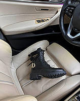 Dior Boots Black Мех кроссовки и кеды высокое качество Размер 36