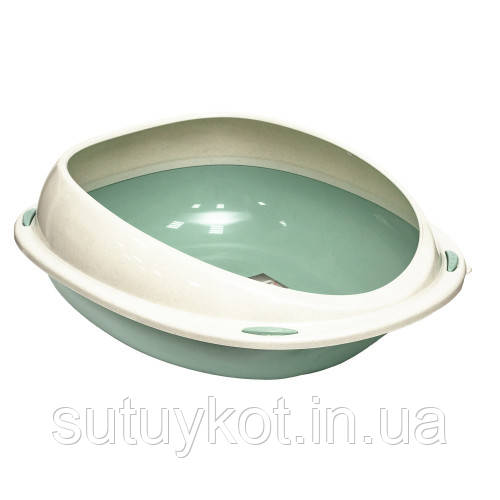 Georplast (Георпласт) Shuttle - туалет для кішок з бортиком 45*36*15,5 см, зелений.