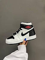 Nike Air Jordan 1 Retro High Black White Red кроссовки и кеды высокое качество Размер 40