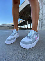 Nike Air Force 1 SHADOW Grey Pink кроссовки и кеды высокое качество Размер 39
