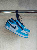 Nike Air Jordan Retro 1 Low Blue White Black кроссовки и кеды высокое качество Размер 36