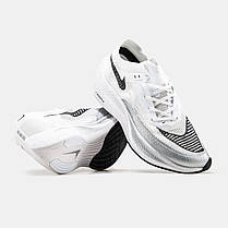 Чоловічі Кросівки Nike Air ZoomX Vaporfly Next 2 White / Найк Аїр Зум Вапорфлай Некст 2 Білі з Чорним, фото 6