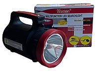 Фонарь прожектор аккумуляторный переносной светодиодный Wattor WT-350 павербанком переносной двойной WT350