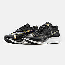 Чоловічі Кросівки Nike Air ZoomX Vaporfly Next 2 Black / Найк Аїр Зум Вапорфлай Некст 2 Чорні із Золотистим, фото 4