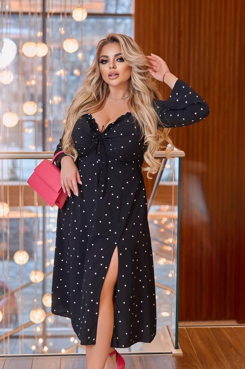 Сукня софт з принтом міді