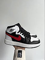 Nike Air Jordan 1 Retro High Black Red White 2 кроссовки и кеды высокое качество Размер 36