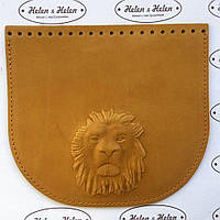 Клапан для сумки. "Лев". Колір "Медовий".