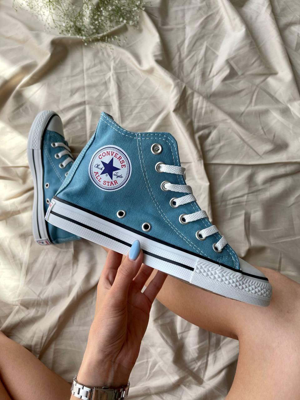 Converse all star chuck taylor blue top