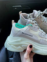 Balenciaga Triple S Beige кроссовки и кеды высокое качество Размер 36