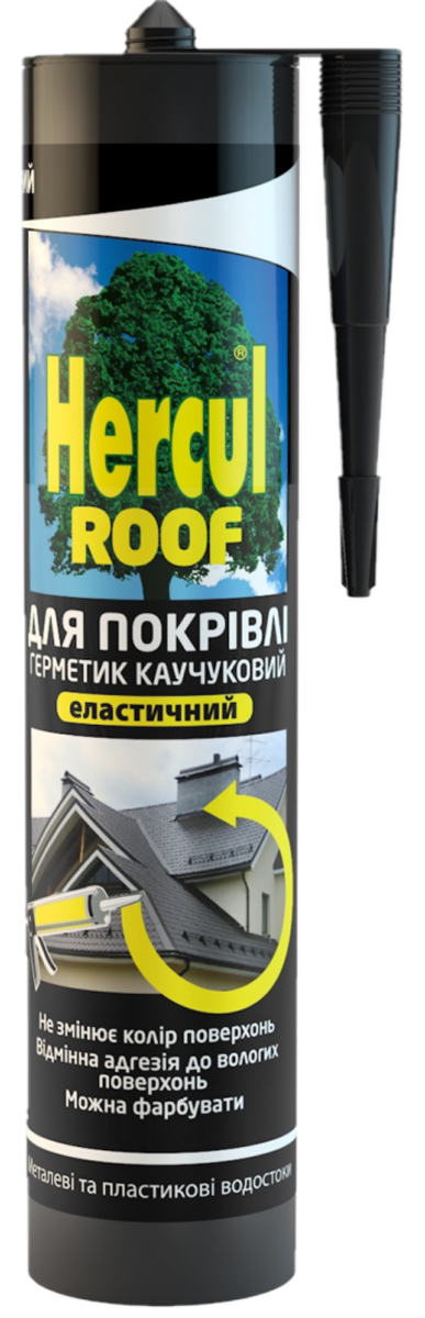 Купить Каучуковый герметик для кровли HERCUL ROOF 280 мл прозрачный ...