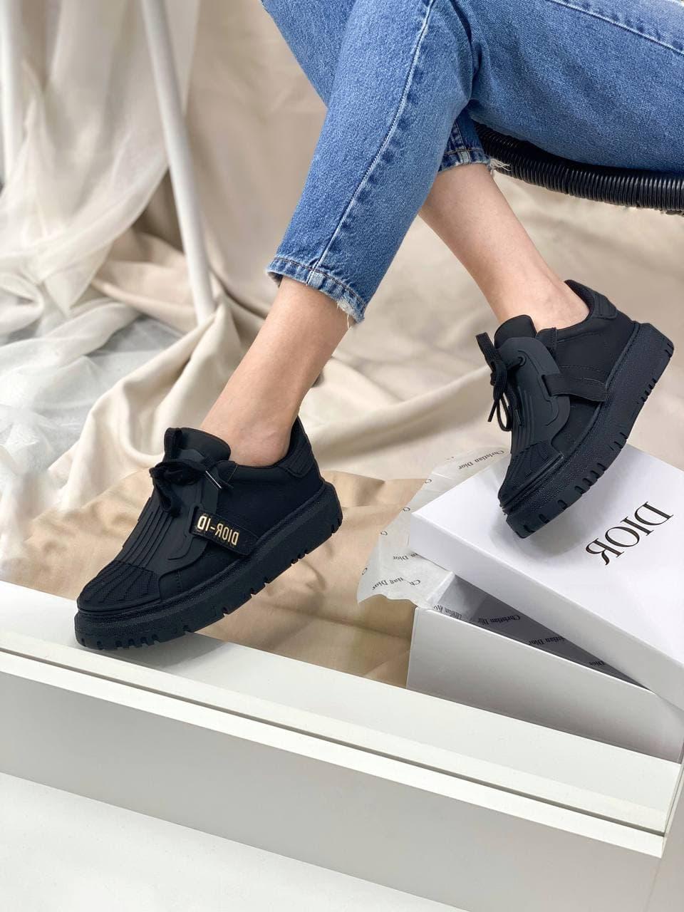 Dior ID Black кроссовки и кеды высокое качество Размер 39 - фото 2 - id-p1747326308