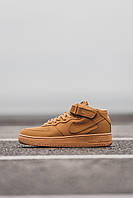 Nike Air Force 1 Biege Mid кроссовки и кеды высокое качество Размер 41