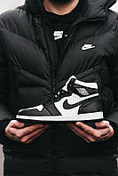 Nike Air Jordan 1 Retro Mid Black White v2 кроссовки и кеды высокое качество Размер 44