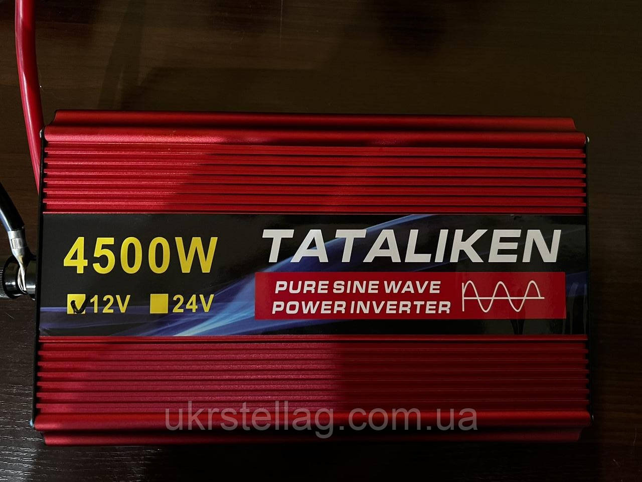 Інвертор чистий синус 4500 W. Перетворювач 12/220. Інвертор 12 v 4500 w, фото 1