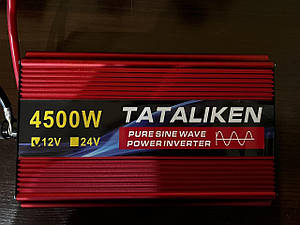Інвертор чистий синус 4500 W. Перетворювач 12/220. Інвертор 12 v 4500 w